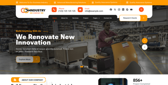 Industrial Hub (WordPress)