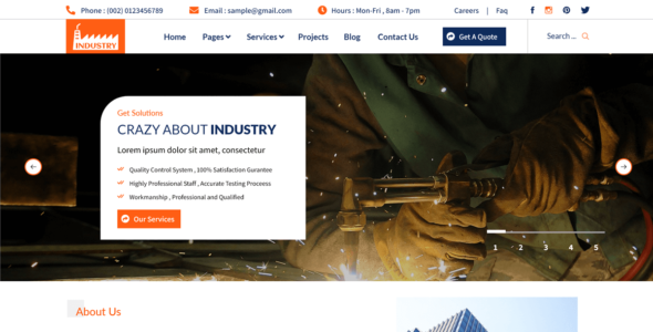 Industrial Manufacturing (WordPress)