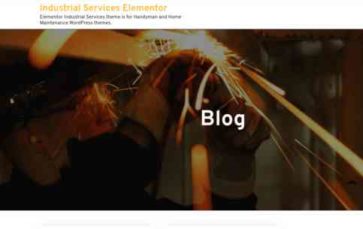 Industrial Services Elementor (screenshot desktop)