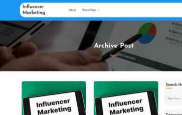 Influencer Marketing (screenshot desktop)