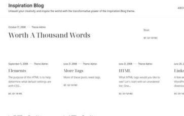 Inspiration Blog (screenshot desktop)