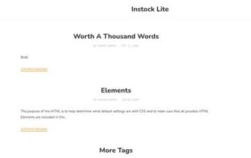 Instock Lite (screenshot desktop)