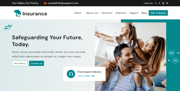 Insurance Company (WordPress)