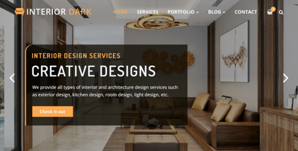 Interior Dark (WordPress)