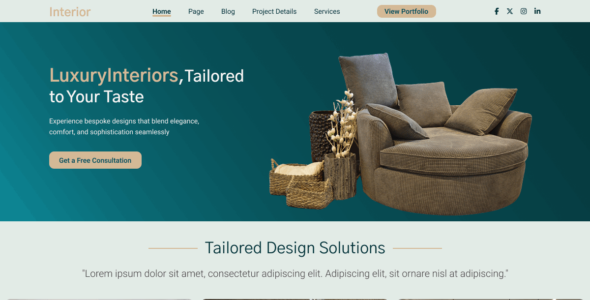 Interior Design Firm (WordPress)