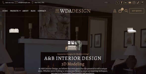 Interior Design WDA (WordPress)