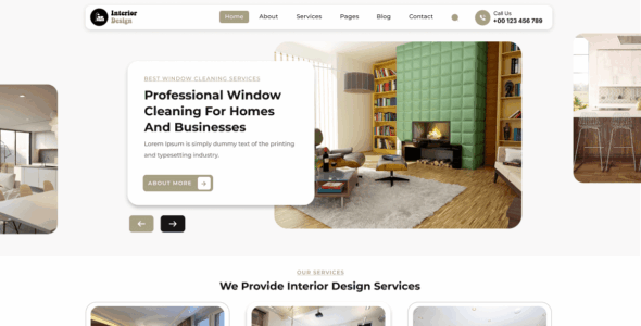 Interior Services (WordPress)