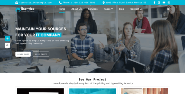 IT Services Management (WordPress)