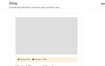 Jblog (screenshot desktop)