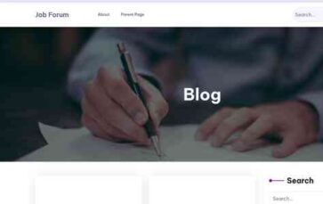 Job Forum (screenshot desktop)