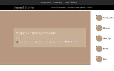 Journal Stories (screenshot desktop)