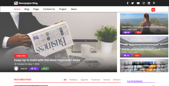 Journalism Newspaper (WordPress)