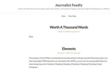 Journalist Feedly (screenshot desktop)