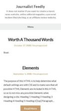 Journalist Feedly (screenshot mobile)