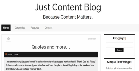 Just Content (WordPress)