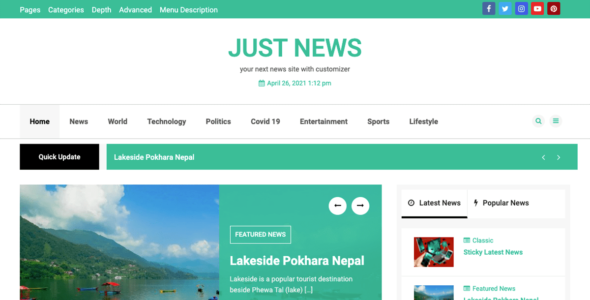 Just News (WordPress)