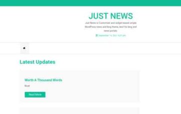 Just News (WP News Theme) (screenshot desktop)