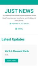Just News (WP News Theme) (screenshot mobile)