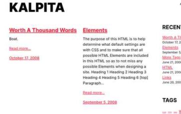Kalpita (screenshot desktop)