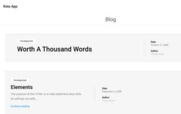 Kata App (screenshot desktop)
