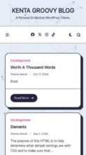 Kenta Groovy Blog (screenshot mobile)