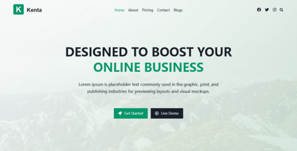 Kenta Online Business (WordPress)