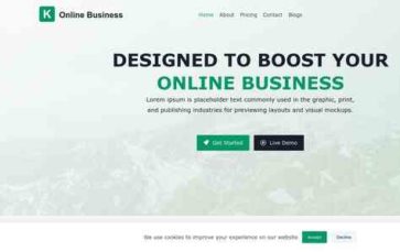 Kenta Online Business (screenshot desktop)