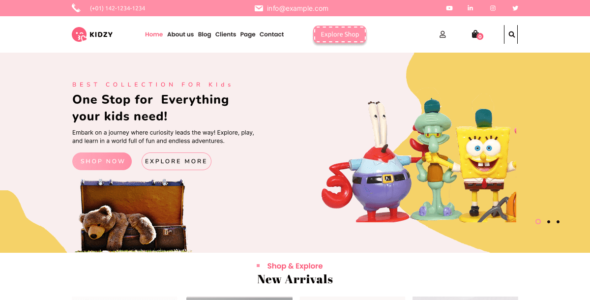 Kids Activity Center (WordPress)
