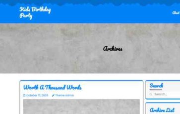 Kids Birthday Party (screenshot desktop)