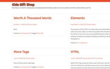 Kids Gift Shop (screenshot desktop)