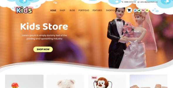 Kids Online Store (WordPress)