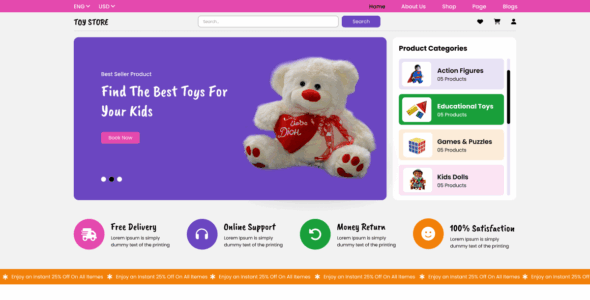 Kids Toys Store (WordPress)
