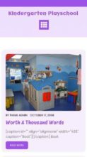 Kindergarten Playschool (screenshot mobile)