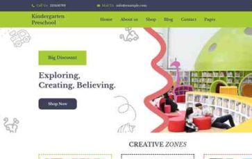 Kindergarten Preschool (screenshot desktop)