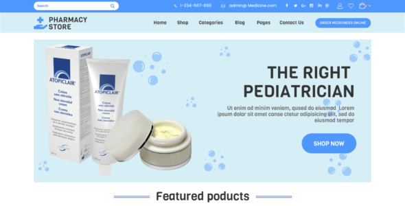 Laboratory Pharmacy Store (WordPress)