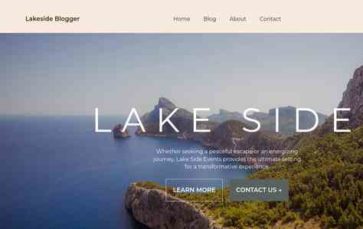 Lakeside Blogger (screenshot desktop)