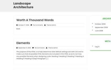 Landscape Architecture (screenshot desktop)