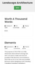 Landscape Architecture (screenshot mobile)