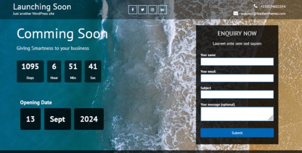 Launching Soon Lite (WordPress)