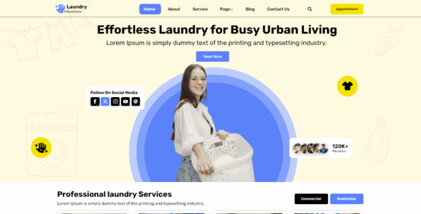 Laundry Business (WordPress)