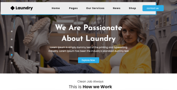 Laundry Services (WordPress)