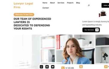 Lawyer Legal Firm (screenshot desktop)