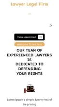 Lawyer Legal Firm (screenshot mobile)