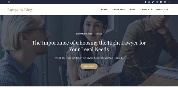 Lawyers Blog (WordPress)
