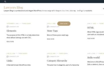 Lawyers Blog (screenshot desktop)