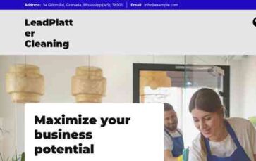 LeadPlatter Cleaning (screenshot desktop)