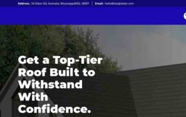 LeadPlatter Roofing (screenshot desktop)