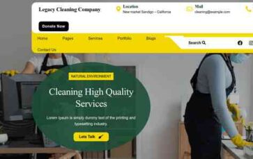 Legacy Cleaning Company (screenshot desktop)