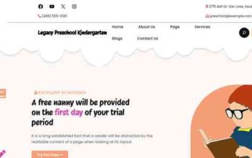 Legacy Preschool Kindergarten (screenshot desktop)