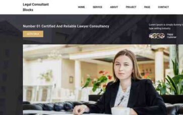 Legal Consultant Blocks (screenshot desktop)